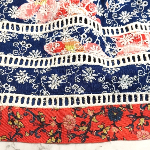 Anthropologie Verb floral embroidered mini skirt, size S - Picture 8 of 10